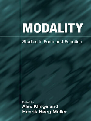 cover image of Modality